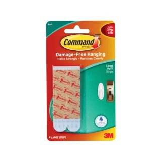 Command 17605B Large Water Resistant Refill Strips, 4 Strips