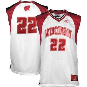   Badgers #22 White Courtside Basketball Jersey