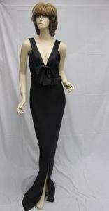 St John Knit Black Caviar Shimmer Dress Size 6 NWT $1195  
