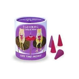  Mood Cafe Time Japanese Incense Cones   Lotus & Wine