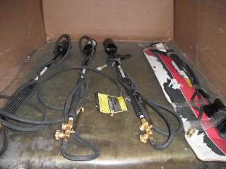 LOT OF 4 HARRIS INFERNO PROPANE TORCH WITH GAS HOSES  