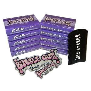  Bubble Gum Surf Wax 10 Pack Cold Water Wax Sports 