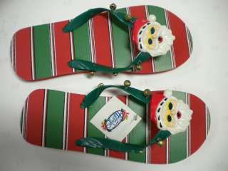   Christmas Flip Flops   Dianes Happy Toes   Punch Out   S M L
