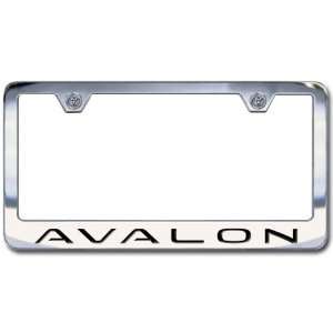  Toyota Avalon Chrome Engraved License Plate Frame, Block 