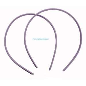  10mm Satin Covered Plastic Headband in Orchid   1 Piece 