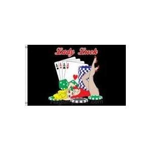  NEOPlex 3 x 5 Lady Luck Novelty Flag