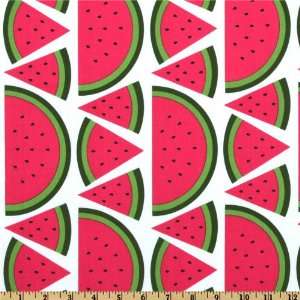  44 Wide Hoodies Collection Watermelon White Fabric By 