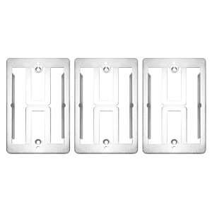  Gang Wall Box with Drywall Clamps (Metal, 3 Pack 