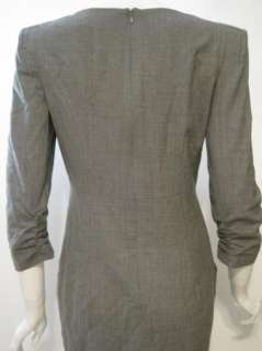 Tibi womens grey pleated front pocket dress 2 $387 New  