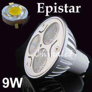 9W GU10 Energy Saving Power LED Lamp Bulb Downlight Interior Light 