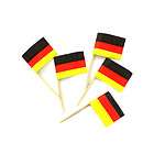 new wholesale case lot 80 paper german flag food picks
