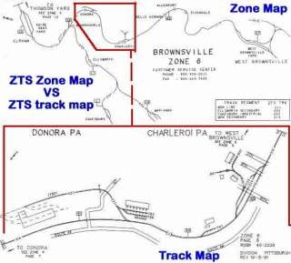 Entire Conrail System   199 ZTS Zone Overview Line Maps  