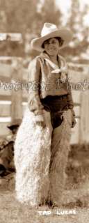 1930 WORLD CHAMPION RODEO COWGIRL TAD LUCAS PHOTO 2  