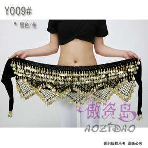 Belly Dance 320 Coins Hip Scarf Belt Skirt 11 Colours  