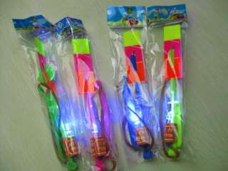 8pcs Lots Crazy Toy LED Arrow Helicopter Wholesale Gadget ☆D6  