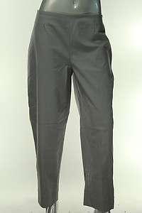 Ellen Tracy Plus Size 16 Dress Pants Gray Stretch No Pocket  