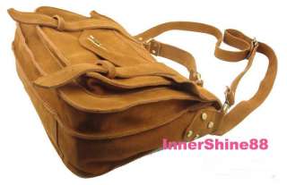 New Gossip Girl Real Suede Leather Satchel Shoulder Bag  
