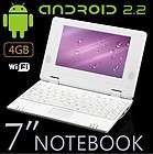   4GB SSD 800MHZ GOOGLE Android 2.2 OS Flash WiFi Notebook Netbook WE