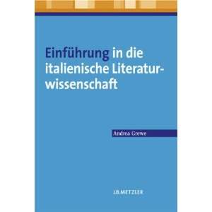   italienische Literaturwissenschaft  Andrea Grewe Bücher