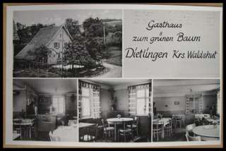 AK Dietlingen Kreis Waldshut Gasthaus zum grünen Baum Keltern (Baden)