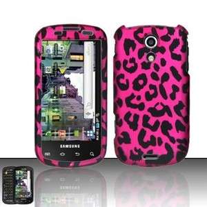   Epic 4G Galaxy S D700 Hard Protector Case Phone Cover Hot Pink Leopard