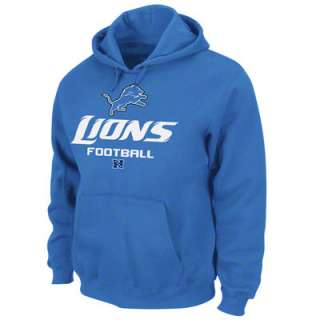 Detroit Lions Blue Critical Victory V Fleece Hooded Sweatshirt 