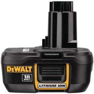 DEWALT 18 Volt Compact Li Ion Battery Pack DC9181  