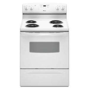 Amana 30 In. Self Cleaning Freestanding Electric Range in White 