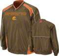 Cleveland Browns Coachs Choice II Brown Lightweight Pullover Jacket