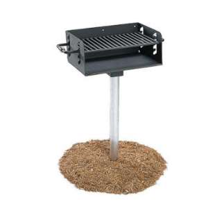Ultra Play Commercial Park Rotating Charcoal Grill with Post 620 at 