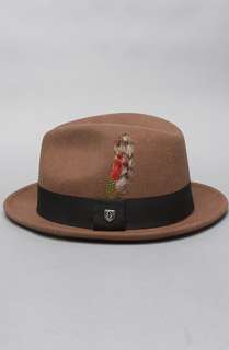 Brixton The Jones Fedora in Pecan Felt  Karmaloop   Global 