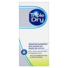 Triple Dry Antiperspirant Deodorant Roll On 50Ml   Groceries   Tesco 