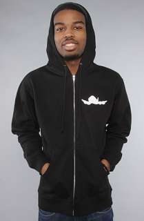 Fly Society The Patch Zip Up Hoody in Black White  Karmaloop 