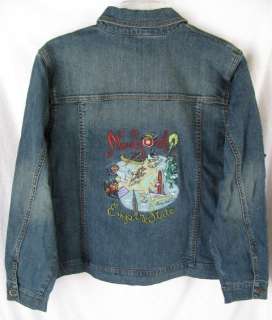 Coldwater Creek New York Embroidered Jean Jacket  
