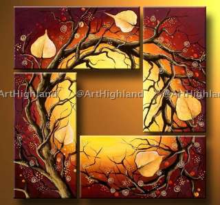 New Modern Abstract Oil Paintings Painting on Canvas Wall Art Deco Set 