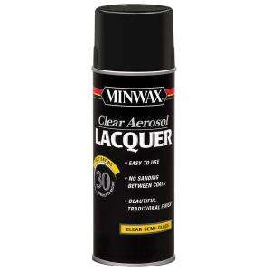 Minwax 12.25 Oz. Semi Gloss Clear Lacquer Aerosol Spray 15205 at The 
