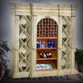 Tuscany Wine Cellar Bookcase Wall Unit Cabinet Office  