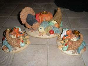 Thanksgiving Candle Holder Center Piece  
