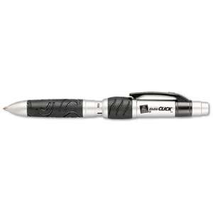 Avery doubleCLICK Retractable Ballpoint Pen, SR/BLK Brl, BLK Ink 