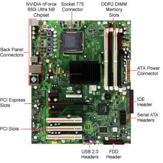 BFG nForce 650i Ultra NVIDIA Socket 775 ATX Motherboard / Audio / PCI 