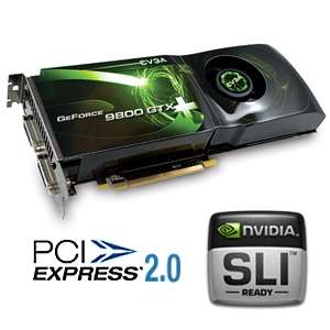 EVGA GeForce 9800 GTX+ Video Card   512MB DDR3, PCI Express 2.0, SLI 