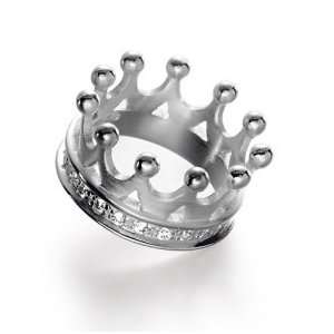 Heartbreaker Ring Krone mit weißem Zirkonia Größe 54 by 