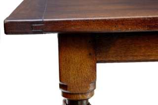 SOLID OAK REFECTORY TABLE SEATS 8 MADE IN SUFFOLK  