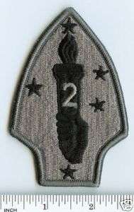 USMC 2nd Marine Division subdued ACU Velcro Army PATCH  