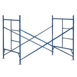 PRO SERIES Basic Scaffolding ComboTwo 5 ft. Frames and Two 7 ft. Cross 