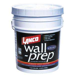 Lanco Wall Prep 5 Gal. Acrylic Latex Ultra White Interior/Exterior 