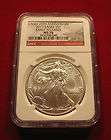   OZ SILVER EAGLE NGC MS70 EARLY RELEASES 25th ANNIVERSARY RED LABEL