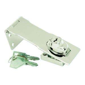 First Watch Security 4 1/2 in. Chrome Keyed Hasp Lock 3708 at The Home 
