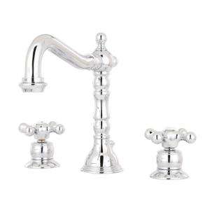 Symmons Carrington 8 in. 2 Handle Mid Arc Bathroom Faucet in Chrome 