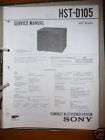 Service Manual Sony HST D105 HiFi System,ORI​GINAL
